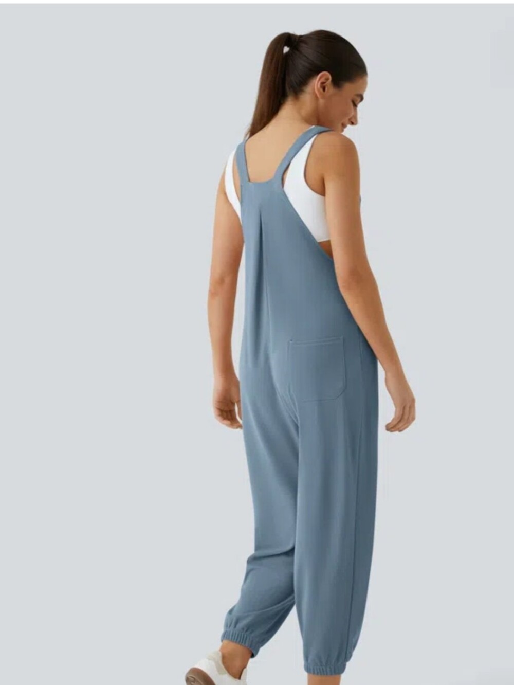 HALARA Slate Blue Overalls Jumpsuit - Picture 3 of 5